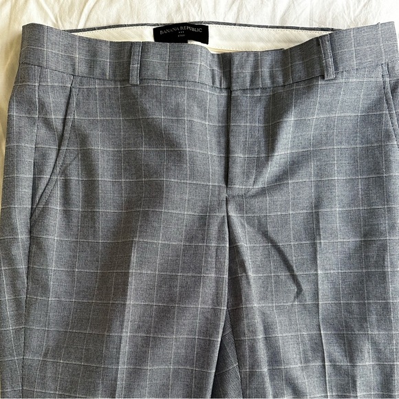 BANANA REPUBLIC CLASSIC-FIT SHINE PLAID BLAZER FULL 3 PIECE SUIT - Picture 7 of 11